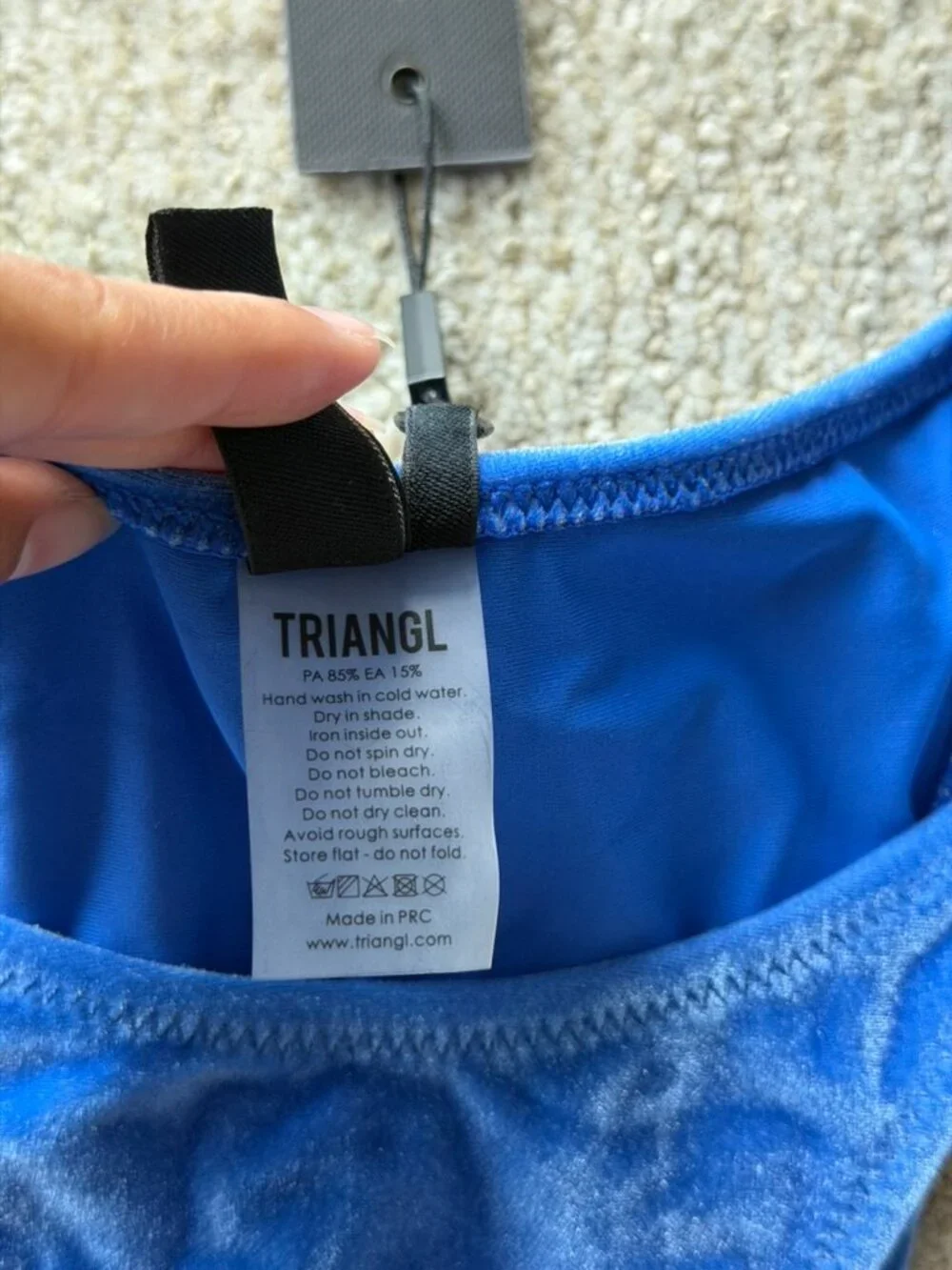 Triangl Swimwear Velvet Bikini Set